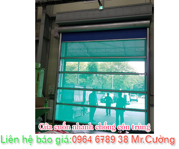 Ô cửa cuốn nhanh PVC chống côn trùng